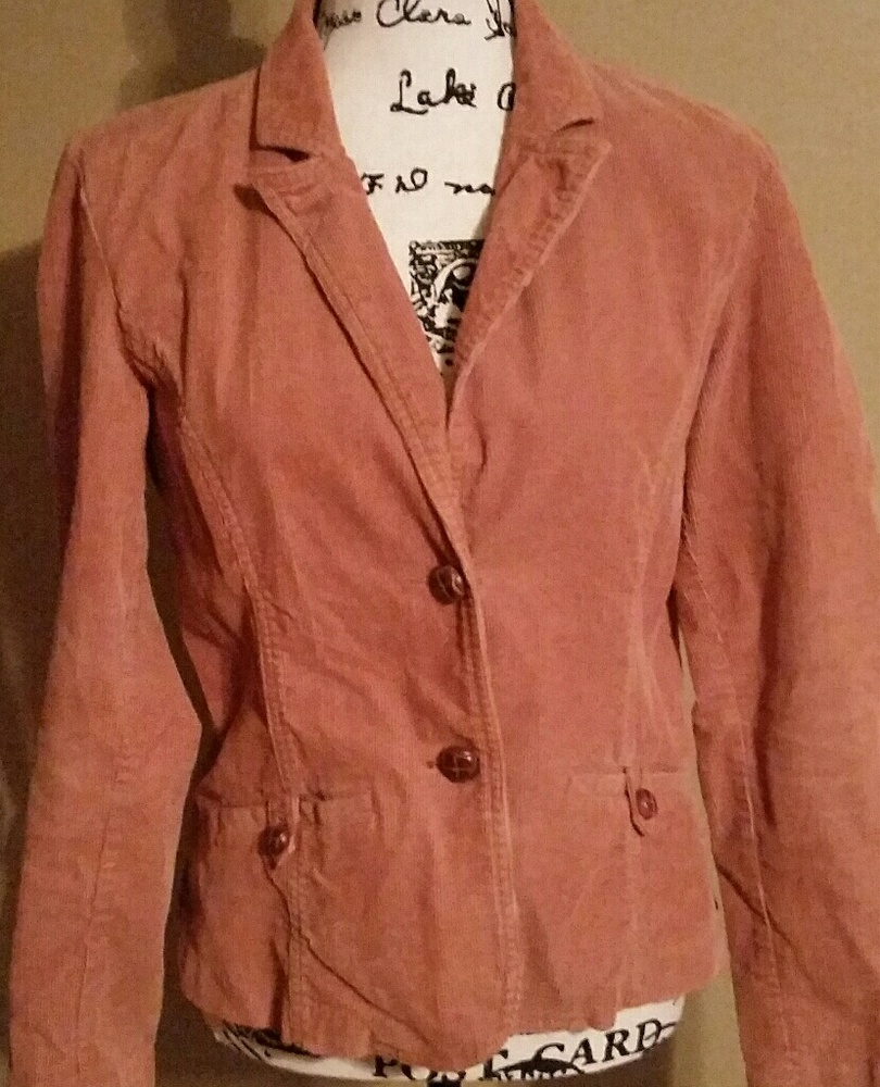 Bass jeans orange Corduroy blazer sz.M